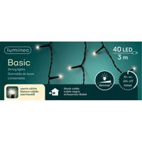 Lumineo Kerstverlichting - 40 led lampjes - warm wit - buiten - kerstlampjes