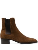 Saint Laurent bottines chelsea Wyatt 40 mm - Marron