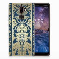 Nokia 7 Plus TPU Case Beige Flowers