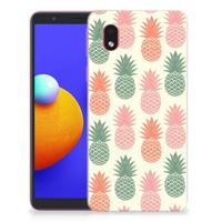 Samsung Galaxy A01 Core | Siliconen Case | Ananas