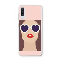 Red lips: Samsung Galaxy A70 Transparant Hoesje