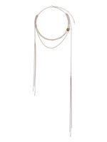 Courrèges collier Stone à design multi-rangs - Argent