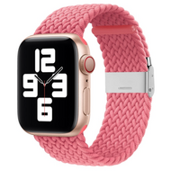 Braided nylon bandje - Roze - Geschikt voor Apple Watch 42mm / 44mm / 45mm / 49mm - thumbnail