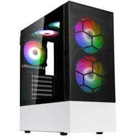 Kolink Kolink Observatory MX Mesh ARGB Midi Tower Case - Black/White Midi-tower Behuizing, Gaming-behuizing, PC-behuizing Zwart-wit