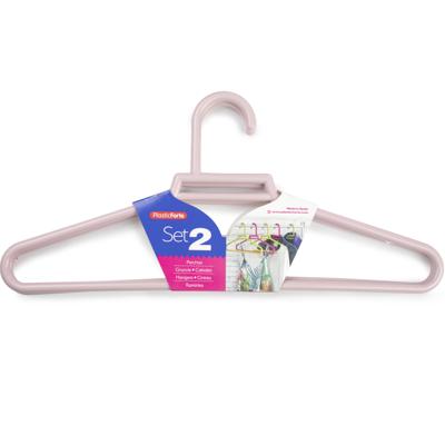 Kledinghangers - 14x - lichtroze - kunststof - 41 cm - kledingkast Kledinghangers - 14x - lichtroze - kunststof - 41 cm - kledingkast