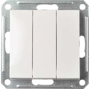 361104  - Off switch 3x1-pole flush mounted white 361104