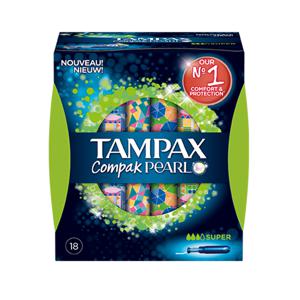 TAMPAX Compak Pearl Super Tampon 18 stuk(s)