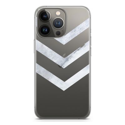 Marmeren pijlen: iPhone 13 Pro Transparant Hoesje