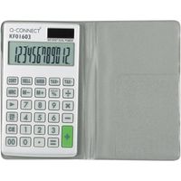 Q-CONNECT KF01603 calculator Pocket Basisrekenmachine Zwart, Grijs, Wit - thumbnail