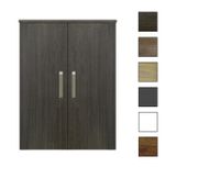 Sanicare kolomkast met luxe chromen greep 67x90x32cm schots-eiken