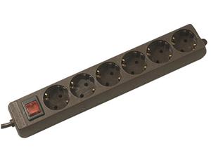 381.144S  - Socket outlet strip black 381.144S