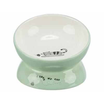 Voerbak voor honden Trixie Wit Groen Ø 13 cm 150 ml