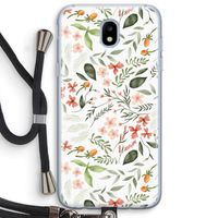 Sweet little flowers: Samsung Galaxy J5 (2017) Transparant Hoesje met koord