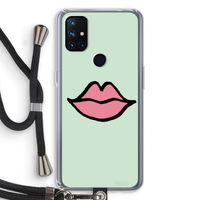 Kusje: OnePlus Nord N10 5G Transparant Hoesje met koord