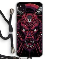 Hell Hound and Serpents: Pixel 4a 5G Transparant Hoesje met koord