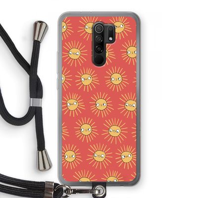 Zon: Xiaomi Redmi 9 Transparant Hoesje met koord