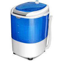 Mini Wasmachine Reiswasmachine Wasmachine met Centrifuge Blauw 36 x 34 x 51cm