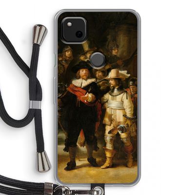 De Nachtwacht: Pixel 4a Transparant Hoesje met koord