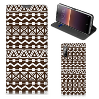 Sony Xperia L4 Hoesje met Magneet Aztec Brown - thumbnail