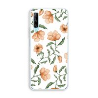 Peachy flowers: Huawei P Smart Pro Transparant Hoesje