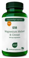 AOV 518 Magnesium malaat & citraat 90 Vegetarische capsules