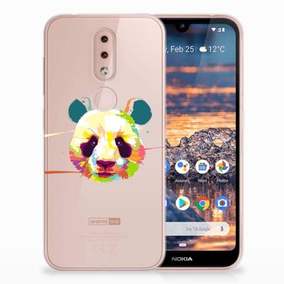 Nokia 4.2 Telefoonhoesje met Naam Panda Color Nokia 4.2 Telefoonhoesje met Naam Panda Color