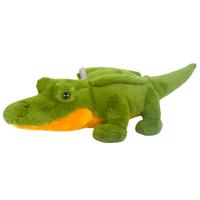 Knuffeldier Krokodil - zachte pluche stof - fluffy knuffels - groen - 62 cm