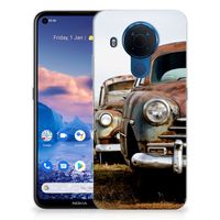 Nokia 5.4 Siliconen Hoesje met foto Vintage Auto - thumbnail