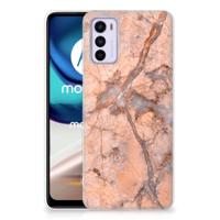 Motorola Moto G42 | TPU | Siliconen hoesje | Marmer Oranje