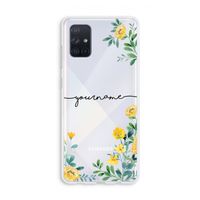 Gele bloemen: Galaxy A71 Transparant Hoesje