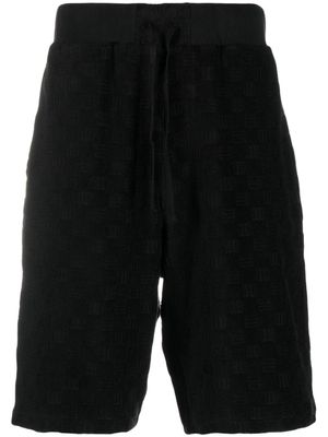 AMBUSH short de sport à motif monogrammé - Noir