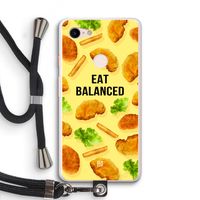 Eat Balanced: Pixel 3 XL Transparant Hoesje met koord
