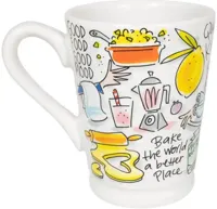 Blond Amsterdam xl mok aardewerk queen of the kitchen 10x12.5cm multi