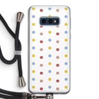 Bollen: Samsung Galaxy S10e Transparant Hoesje met koord