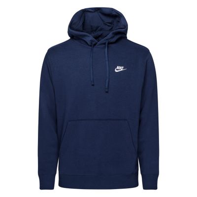 Nike Hoodie NSW Club - Navy/Wit