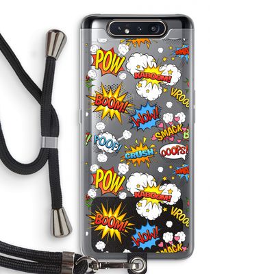 Pow Smack: Samsung Galaxy A80 Transparant Hoesje met koord