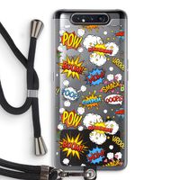 Pow Smack: Samsung Galaxy A80 Transparant Hoesje met koord