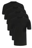 Schiesser American T-shirt 4-pack zwart