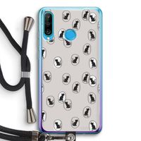 Miauw: Huawei P30 Lite Transparant Hoesje met koord
