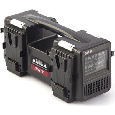 SWIT 4ch x max 6A Top Fast Simultaneous 14V/28V Charger V-mount