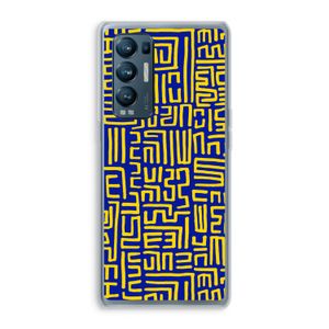 Majorelle Blue Print: Oppo Find X3 Neo Transparant Hoesje