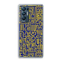 Majorelle Blue Print: Oppo Find X3 Neo Transparant Hoesje
