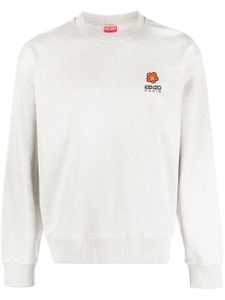 Kenzo sweat en coton à logo brodé - Gris