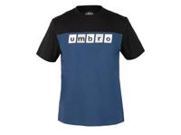 UMBRO Heren T-shirt (Blauw/zwart, L)