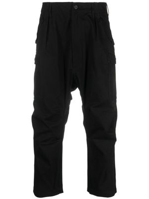 Junya Watanabe MAN pantalon court à design plissé - Noir