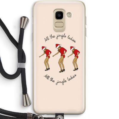 Jingle Ladies: Samsung Galaxy J6 (2018) Transparant Hoesje met koord
