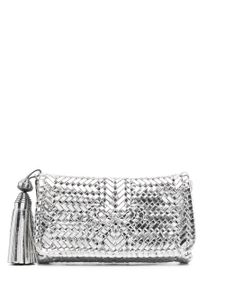 Anya Hindmarch pochette Neeson en cuir - Argent