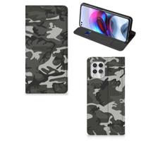 Motorola Moto G100 | Hoesje met Magneet | Army Light