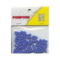 Nellie's Choice • pompoms mini 3mm 100stuks/pkg col. 39 light blue
