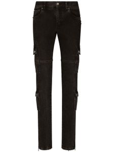 Dolce & Gabbana jean droit à poches cargo - Noir